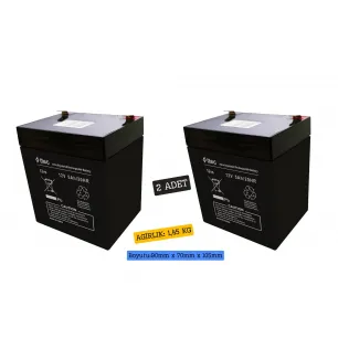 Ttec 12V 5AH Bakımsız Kuru Akü 3 Adet